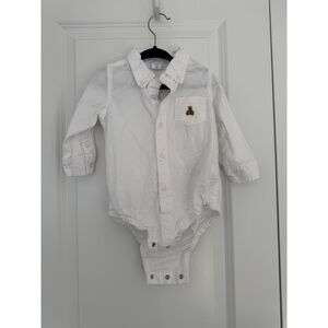Baby Gap Long Sleeve Button Down Onesies Size 12-18mo